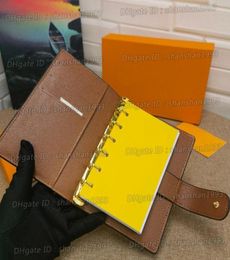 Large DESK AGENDA COVER Holders Memo Planner Men Notebook Diary Luxury Designer Agendas Protective Case Card Passport Holder Walle9049004