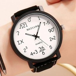 Wristwatches Korean Female Student Simple Large Dial Personality Trend Couple Watch Fashion Harajuku Style Quartz Male