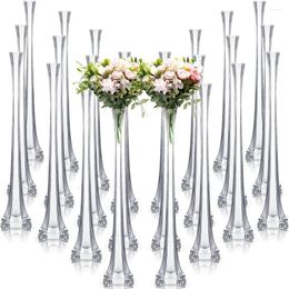 Vases 20 Inch Clear Tall Skinny Glass Flower Stand Floral Container For Wedding Reception Birthday Decor (24) Freight Free Vase