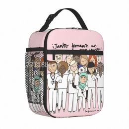 insulated Lunch Bag Enfermera En A Nurse Medicine Health Meal Ctainer Cooler Bag Lunch Box Tote College 14tP#