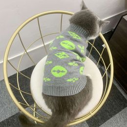 Trendy Brand Pet Clothes, Dog Fado, Schnauzer, Cat Plush, Thickened Autumn and Winter Warm Sweater, Knitted Sweater