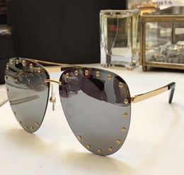 Z0914 Men Women Brand Sunglasses Fashion Oval Sunglasses UV Protection Lens Coating Mirror Lens Frameless Colour Plated Frame Come 2732390