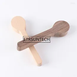 Spoons 50pcs Natural Wood Spoon DIY Material Beech Wooden Black Walnut Handmade Scoop Handle