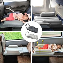 Pedals Bed Travel Child Inflatable Mattress Solid Color Seat Extender Baby Air Bed Hammock Long Distance High Speed Rail 240407