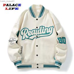 Jaquetas masculinas jaquetas masculinas bordadas letra piloto de jaqueta de beisebol masculino hip hop
