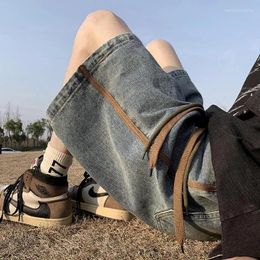 Men's Jeans 2024 Summer Thin Denim Shorts Korean Street Fashion Business Travel High-Quality Loose And Comfortable Straight Leg