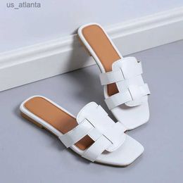 Slippers 2024 New Summer Womens Roman Fashion Designer Flat Sandals Latex Soft Sole Shoes Female Breathable Beach Flip-flops H240416