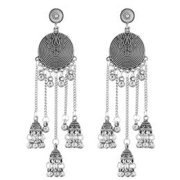 Bohemian studs Vintage Long Tassel Pendant Statement Earrings For Women Big Brincos 2021 Boho Jewelry6016159