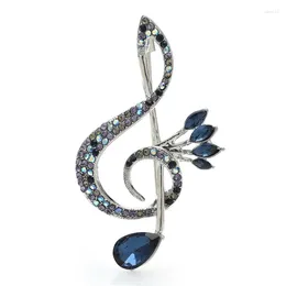 Brooches Wuli&baby Classic Eye Musical-note For Women Unisex Beauty Music Lover Party Office Brooch Pin Gifts