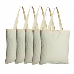 1/5/10pcs 13.4x15in Canvas Tote Bag Christmas Party Holiday Travel Handbag Cloth Bag Blank Reusable Bag Shop Shoulder Bags F6ie#