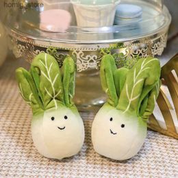 Plush Keychains Cute Cabbage Plush Doll Key Chain Cartoon Vegetable Plant Pendant Key Ring Backpack Charms Car Decoration Bag Accessories Y240415