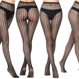 Sexy Socks Classic Lolita Hollowed Out Lace Mesh Stockings Bottomed Pantyhose Women Sexy Japanese Girls Gothic Punk Retro Spider Web Tights 240416
