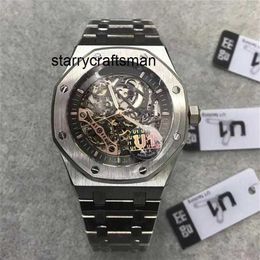 Designer Watches Series Sapphire Glass Watch 41mm Skeleton Dial Automatic Movement Solid Stainless Strap Watch
