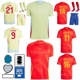 Man Youth 24 25 Euro Cup 4 ZUBIMENDI Soccer Jersey National Team 19 LAMINE YAMAL 20 CARVAJAL 6 MERINO 9 GERARD 12 JOSELU 26 CUBARSI TORRES Football Shirt Kits XiBanYa