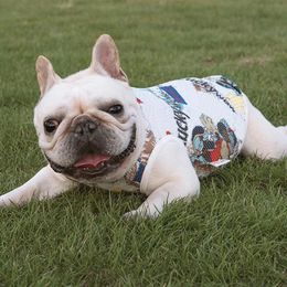 Summer Cool Mesh Vest for French Bulldog Pug Costume S2XL PC1443 240416