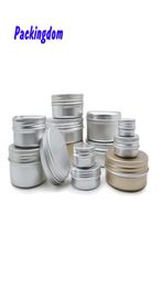 50pcs 5g 10g 15g 20g 30g 50g 80g 100g 200g Aluminum Tin Jar Lip Balm Container Empty Candle Jars Metal Containers Cream Pot Box CX8493836