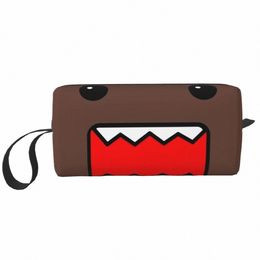 domo Kun Face Anime Cosmetic Bag for Women Makeup Bags Travel Waterproof Toiletry Bag Organiser Pouch b42L#