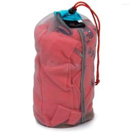 Storage Bags Camping Sports Mesh Bag Ultralight Travel Stuff Sack Drawstring Traveling Organizer Portable Outdoor Tool