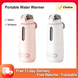 Bottle Warmers Sterilizers# Portable baby formula water bottle with a capacity of 300ml precise temperature control wireless real-time electric Q240416