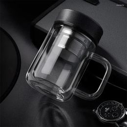 Water Bottles Portable 310ml Glass Bottle With Tea Infuser Double Wall Thermal Separation Mug Travel Drinking Cup