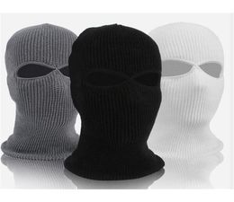 New Army Tactical Winter Warm Ski Cycling 3 Hole Balaclava Hood Cap Full Face Mask Winter Women Men Face Mask Keep Warm in Winte W3165789