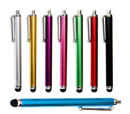 High Quality Long Capacitive Screen Metal Stylus Touch Pen With Clip For Iphone IPadMini IPadIPod Touch8638761