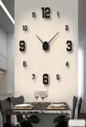 Wall Clocks 2021 Modern Design Large Clock 3D DIY Quartz Fashion Watches Acrylic Mirror Stickers Living Room Home Decor Horloge7398769