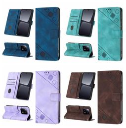 Fashion Leather Wallet Cases For Samsung M14 5G A24 M13 M14 5G A31S M33 M53 X Cover 6 Pro Xiaomi 13 Pro Imprint Hand Feeling Skin 3441381