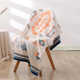 Towel Soft Comfortable Bohemian 70x140cm Beach Towels Sun God Series Bathroom Four Layers Of Gauze Cotton Bath Spa Towe