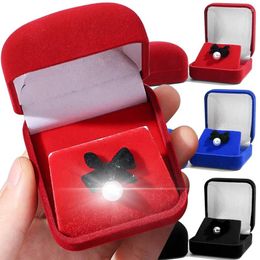 Jewelry Pouches Engagement Velvet Earring Ring Packaging Box Organizer Valentine Day Gift Rings Display Holder Storage Lover Propose