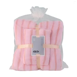 Towel Bath Set Towels Coral Velvet Soft Absorbent For Adults Face Multicolor Shower Hand