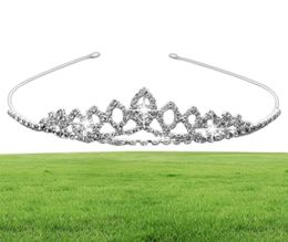 Girls Crowns With Rhinestones Wedding Jewellery Bridal Headpieces Birthday Party Performance Pageant Crystal Tiaras Wedding Accessor3739980