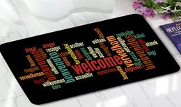 Personality HELLO GOODBYE Rubber Floor Mat Foyer Nonslip Absorbent Door Mats bathroom Ultrathin Kitchen Rugs Carpet Doormat 4062366605