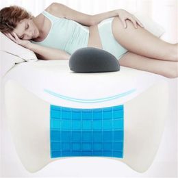 Pillow Memory Foam Lumbar Vertebra Pad Bed Spinal Back For Pregnant Women Waist Support Side Sleeping