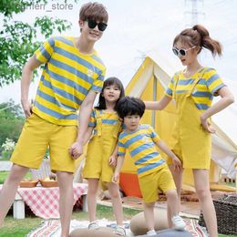 Rompers Mom Dad and Baby Matching Beach Sets for The Family Clothes Vacations Mother Children Jumpsuit Father and Daughter Son Outfits L410
