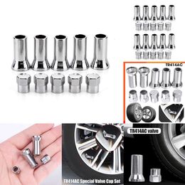 2024 20/10Pcs Set Tr414ac Valve Cap Car Truck Wheel Tyre Valve Stem Hex Cover Set With Sleeve Covers Valve Caps Auto Tyre Accessories