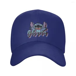 Ball Caps Ohana Vibes Stitch Baseball Cap Men Women Hip-Hop Trucker Worker Dad Hat Adjustable Polyester Sun Hats Summer