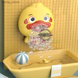 Sand Play Water Fun Baby Shower Toy Bubble Machine Duck Crab Frog Music Childrens Dusch Toy Bathtub Automatisk Bubble Making Baby Shower Toy Y240416