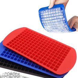 Silikon Ice Cube Tray 160 rutnät Square Summer Diy Fruit Ice Cube Maker Bar Cold Drink Mold Bar Tools