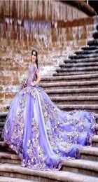 2023 Lilac Lavender Off Shoulder Beads Quinceanera Dresses Ball Gown Sweet 16 Year Princess Dresses For 15 Years vestidos de 15 GW6903247