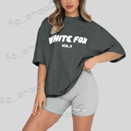 Tracksuits Woman White Foxx Set Tshirt Woman Designer T Shirts Sweatshirt T-Shirt Top Casual Tees Woman Shorts Summer Set Streetwear Slim Streetwear Tshirts 288