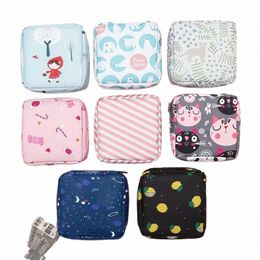 women Cute Carto Mini Cosmetic Bags Lipstick Sanitary Pad Storage Bag Fi Ladies Beauty Makeup Organizer Purses Bag Pouch q5K0#