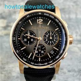 AP Leisure Wrist Watch CODE 11.59 Series 26393OR Rose Gold Black Plate Mens Fashion Leisure Business Sports Mechanical Timing Watch