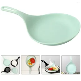 Dinnerware Sets 2 Pcs Dinner Plates Plastic Appetisers Tray Large Handle Dishes Platter Fried Chicken Small Serving Portable Pasta Miss