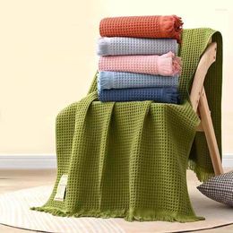 Towel Waffle Plaid Bath Japan Cotton Gauze Bathroom Blanket Washcloth Water Absorbent Kids Adults Beach Towels 90x180cm