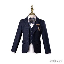 Suits Children Luxurious Birthday Party Wedding Wear Boys Formal Suit Gentleman Kids Violin Show Set Child Performence Tuxedo Dress