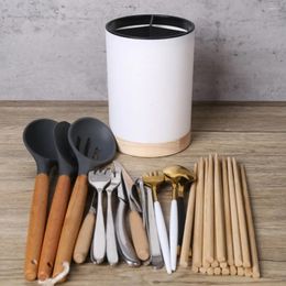 Kitchen Storage Utensil Holder Chopstick Spoon Pot Organiser Cutlery Drainer Detachable Accessories