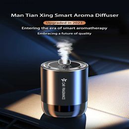 Car Air Freshener Intelligent Air Refresher Auto Aroma Diffuser Star Dome Colorful Atmosphere Light Dual Use Car Fragrance Perfume L49