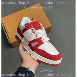 New Designer Shoes Flat Sneaker Trainer Casual Shoes Louisvutton Denim Canvas Leather High Quality Fashion Trainers Sneakers Size 36-45 942