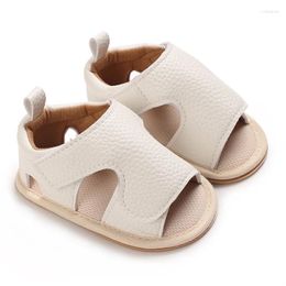 First Walkers Summer Born Boys Anti Slip Walking Shoes Comfortable Flat Solid Color Fashion Sandals For And Babies